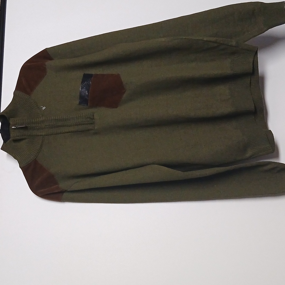 Alberto Cardinali Men Olive Green  sweater Size XL NWOT